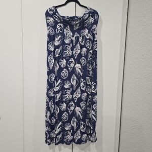 VENUS Oceanic Print Maxi Strapless Dress Or Skirt